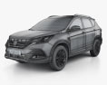 DongFeng AX7 2021 Modèle 3d wire render
