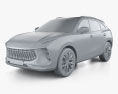 DongFeng Forthing T5 EVO 2021 3D-Modell clay render