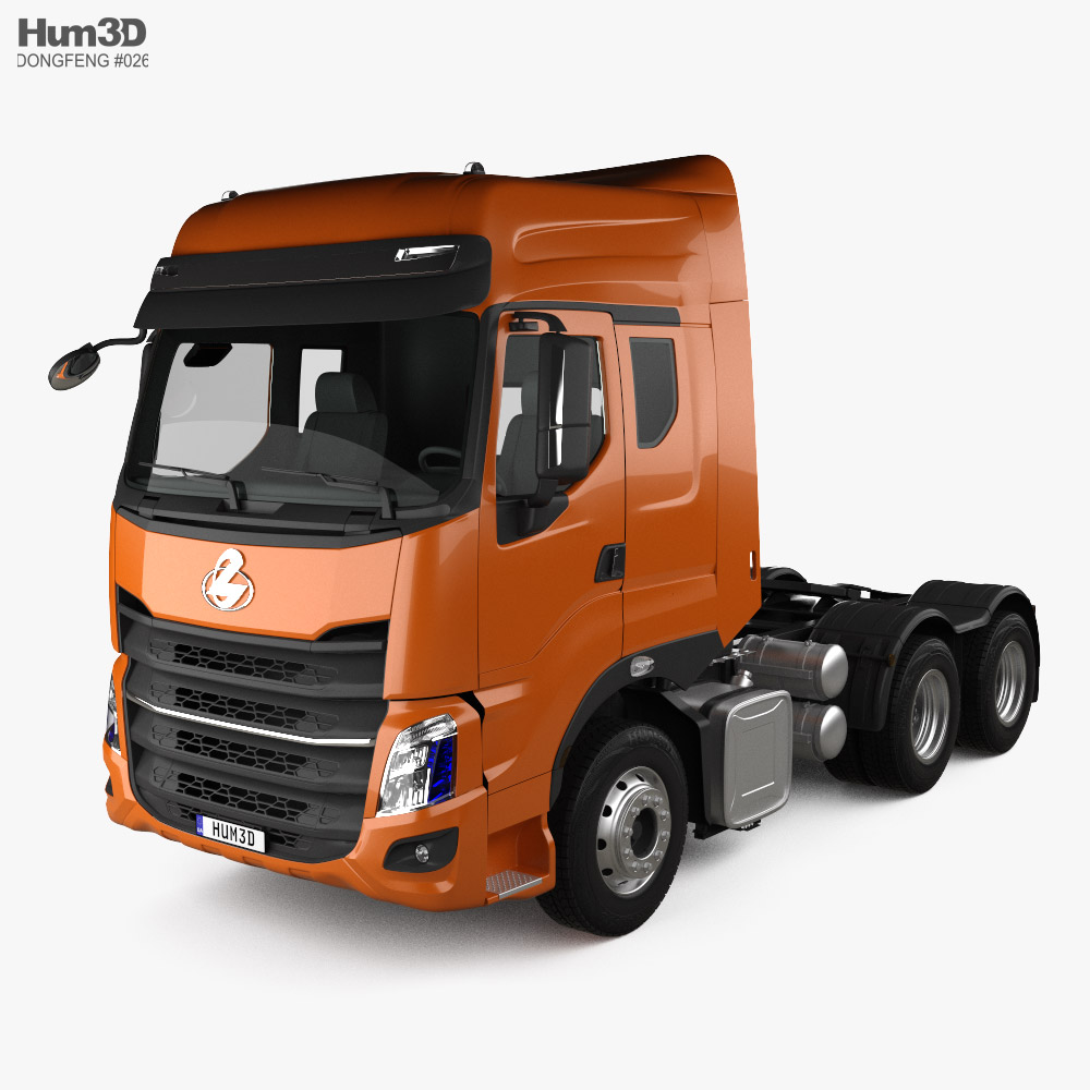 DongFeng Liuzhou H7 Tractor Truck 3-axle 2015 3D-Modell