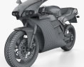 Ducati 748 Sport Bike 2004 3d model wire render