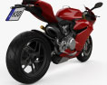 Ducati 1199 Panigale 2012 3d model back view