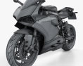 Ducati 1199 Panigale 2012 3d model wire render