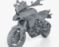 Ducati Multistrada 1200 2010 3d model clay render