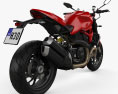 Ducati Monster 1200 R 2016 3d model back view