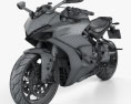 Ducati Supersport S with HQ dashboard 2017 Modelo 3d wire render