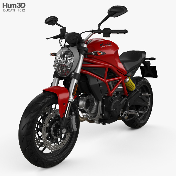 Ducati Monster 797 2018 3D-Modell