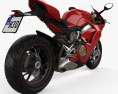 Ducati Panigale V4S 2018 3D-Modell Rückansicht