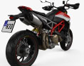 Ducati Hypermotard 950SP 2019 3D-Modell Rückansicht