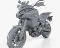 Ducati Multistrada 950 2018 3d model clay render