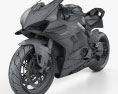 Ducati Panigale V4R 2019 3D-Modell wire render