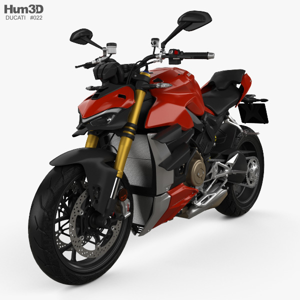 Ducati Streetfighter V4 2020 3D 모델 