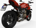 Ducati Streetfighter V4 2020 3D模型 后视图