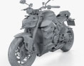Ducati Streetfighter V4 2020 3D модель clay render