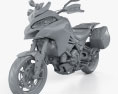 Ducati Multistrada 1260S GrandTour 2020 3d model clay render