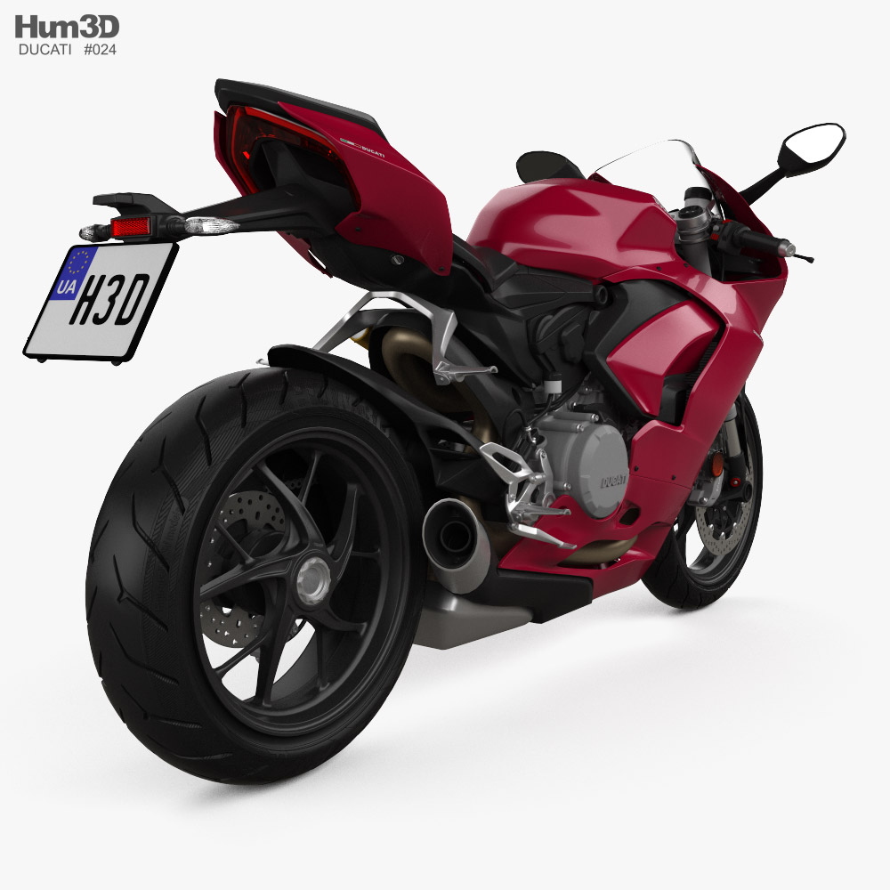 Ducati Panigale V2 2021 3D модель back view
