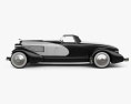 Duesenberg SJ Boattail Speedster 1933 3d model side view