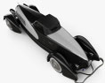 Duesenberg SJ Boattail Speedster 1933 3D模型 顶视图