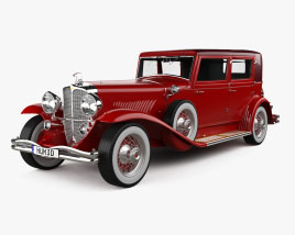 Duesenberg Model J Willoughby 加长轿车 1931 3D模型