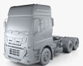 Eicher Pro 8049 Heavy Duty Tractor Truck 2014 3d model clay render