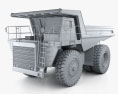 Euclid R90 Dump Truck 2004 3d model clay render