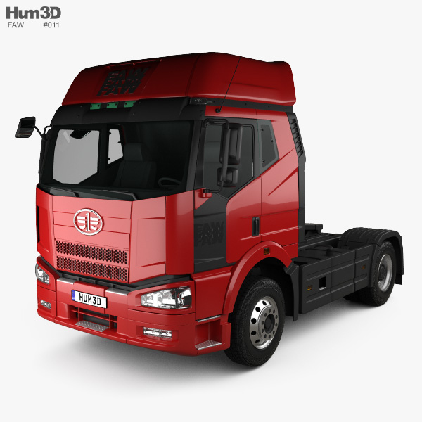 FAW J6 트랙터 트럭 2015 3D 모델 