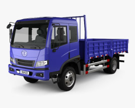 FAW J5K Flatbed Truck 2015 3D model