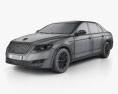 FAW Hongqi H7 2021 3d model wire render