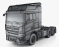 FAW J7 Tractor Truck 2021 3d model wire render