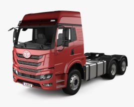 FAW Jiefang HAN V Tractor Truck 3-axle 2022 3D model