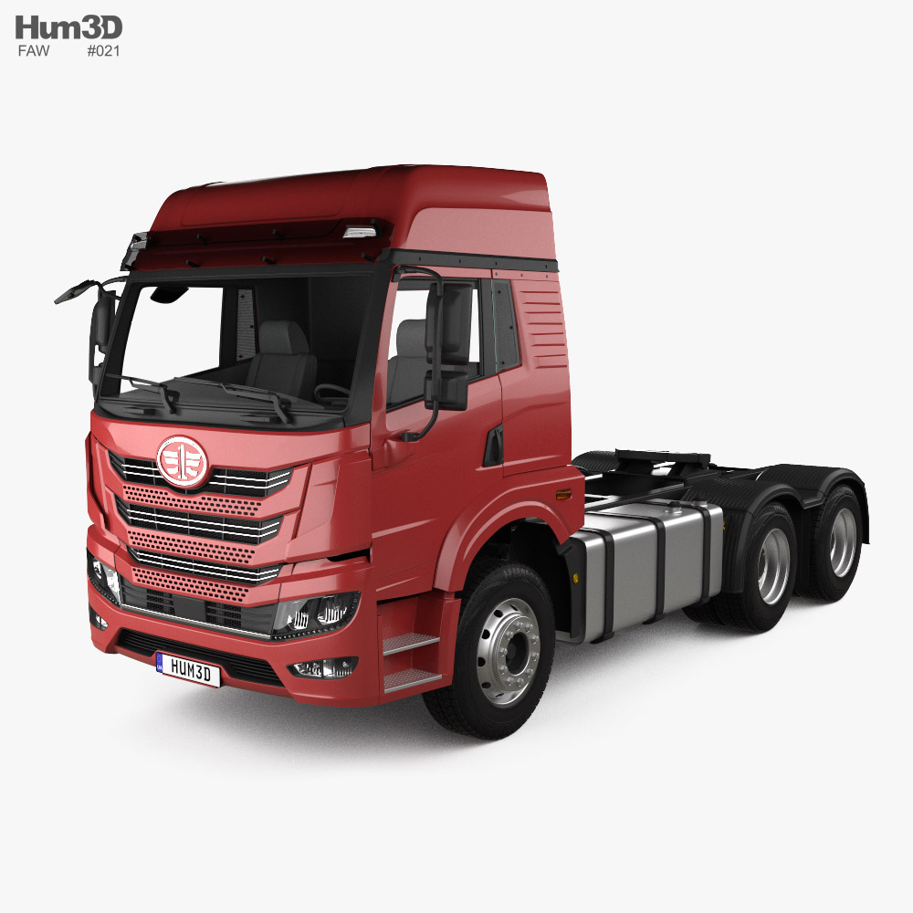 FAW Jiefang HAN V 트랙터 트럭 3축 2022 3D 모델 