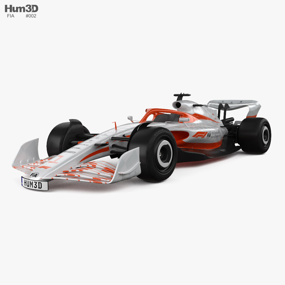 FIA F1 Car 2022 3D 모델 
