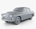 FSO Warszawa 223 1964 3D-Modell clay render