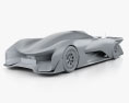 Faraday Future FFZERO1 2016 3d model clay render