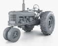 Farmall Super H 1939 3d model clay render