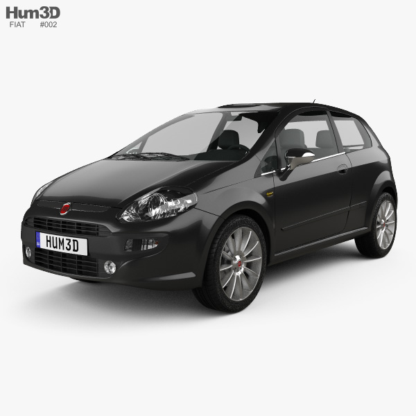 Fiat Punto Evo 3-door 2012 3D model