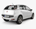 Fiat Punto Evo 5-door 2012 3d model back view
