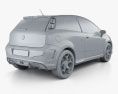 Fiat Punto Evo Abarth 2012 Modelo 3D