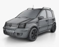 Fiat Panda 2012 Modelo 3D wire render