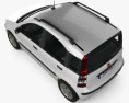 Fiat Panda 2012 3d model top view