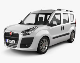 3D model of Fiat Nuovo Doblo Combi 2014