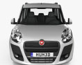 Fiat Nuovo Doblo Combi 2014 3D 모델  front view