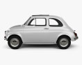 Fiat 500 1970 3d model side view