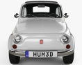 Fiat 500 1970 3Dモデル front view