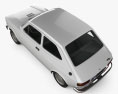 Fiat 127 1975 3d model top view