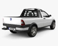 Fiat Strada III 2004 3D 모델  back view