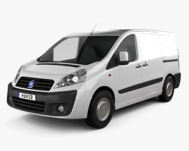 3D model of Fiat Scudo Furgon ShortWheelbase 4-door 2011