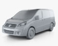 Fiat Scudo Furgon ShortWheelbase 4-Türer 2011 3D-Modell clay render