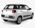 Fiat 500L 2015 3D модель back view