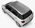 Fiat 500L 2015 3D модель top view