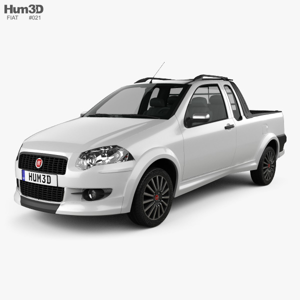 Fiat Strada Crew Cab Sporting 2014 3D model